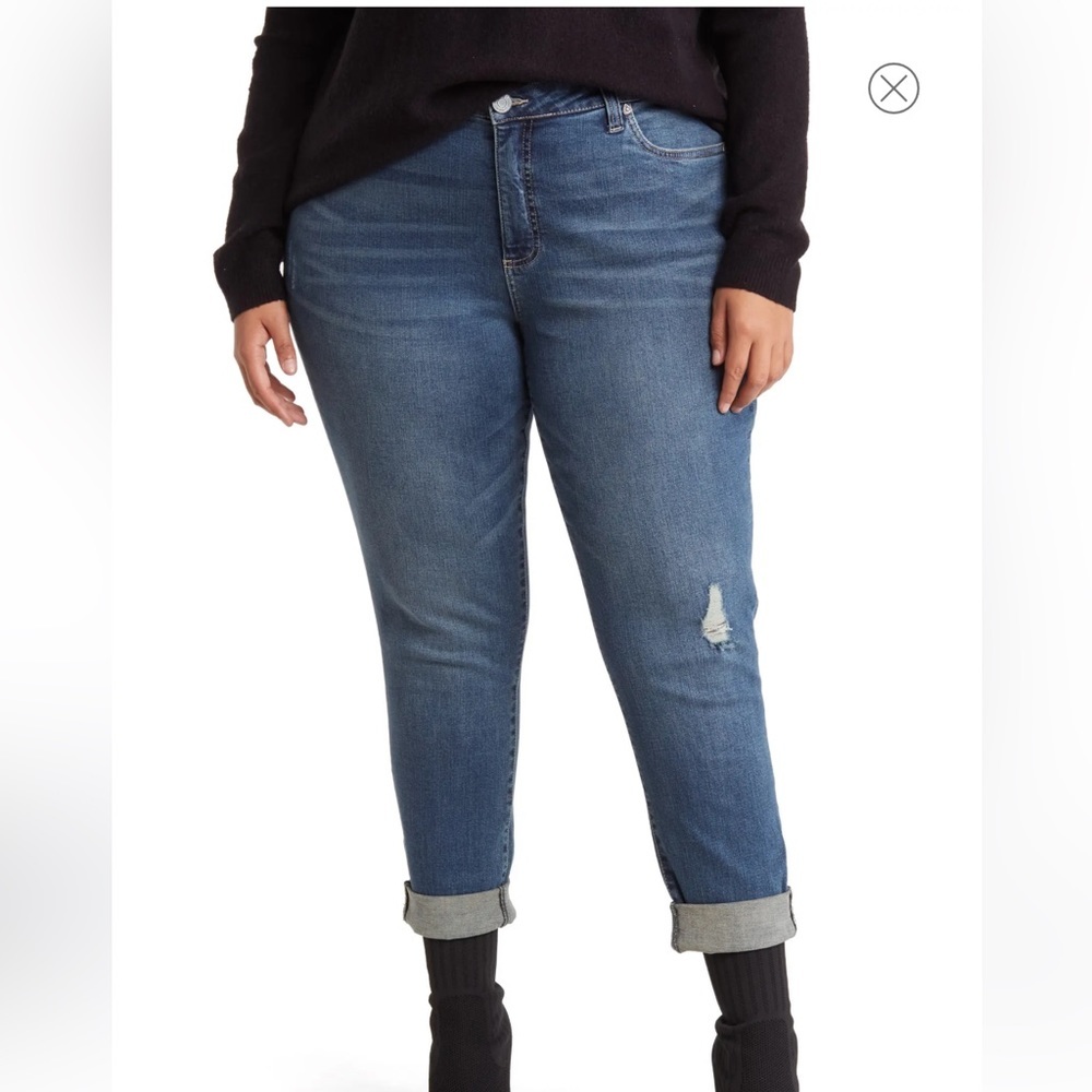 Kut from the Kloth Katy Boyfriend Straight Jeans Size 20W